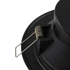 Prios LED upotettava valaisin Rida, musta, 14,5 cm, 12 W, CCT