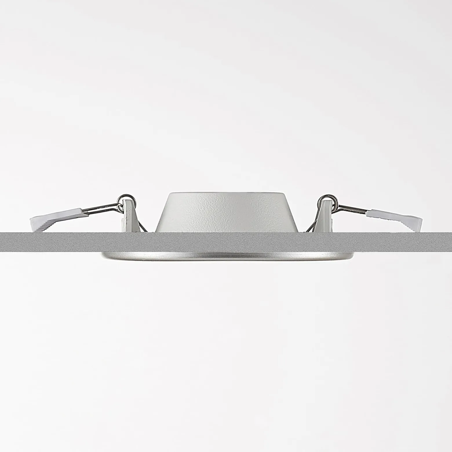 Prios LED uppoasennusvalaisin Cadance, hopea, 12 cm, 2 kpl, CCT-mittaussarja