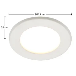 Prios LED uppoasennusvalaisin Cadance, valkoinen, 12 cm, CCT, IP44