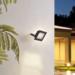 Prios Maikel LED-ulkovalaisin, 20W, 1500lm, metallia