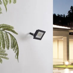 Prios Maikel LED-ulkovalaisin, 20W, 1500lm, metallia