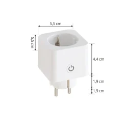 Prios Smart Plug Lykka, EU, Bluetooth, WiFi, Tuya, sisätiloihin