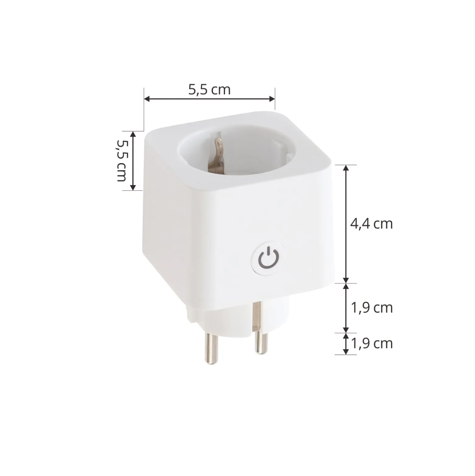 Prios Smart Plug Lykka, EU, Bluetooth, WiFi, Tuya, sisätiloihin