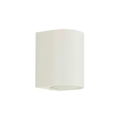 Prios ulkoseinävalaisin Tetje, valkoinen, pyöreä, 10 cm