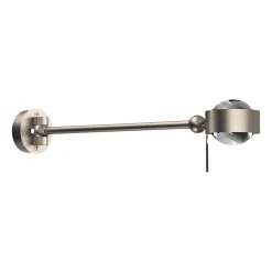Puk Mini Hotel LED, 30cm, kirkkaat linssit, matta nikkeli