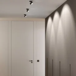 Puk Mini Move LED, kirkas linssi, musta matta/kromi