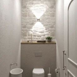 Puk Mini Wall LED 2x8W linssit kirkas, matta nikkeliä