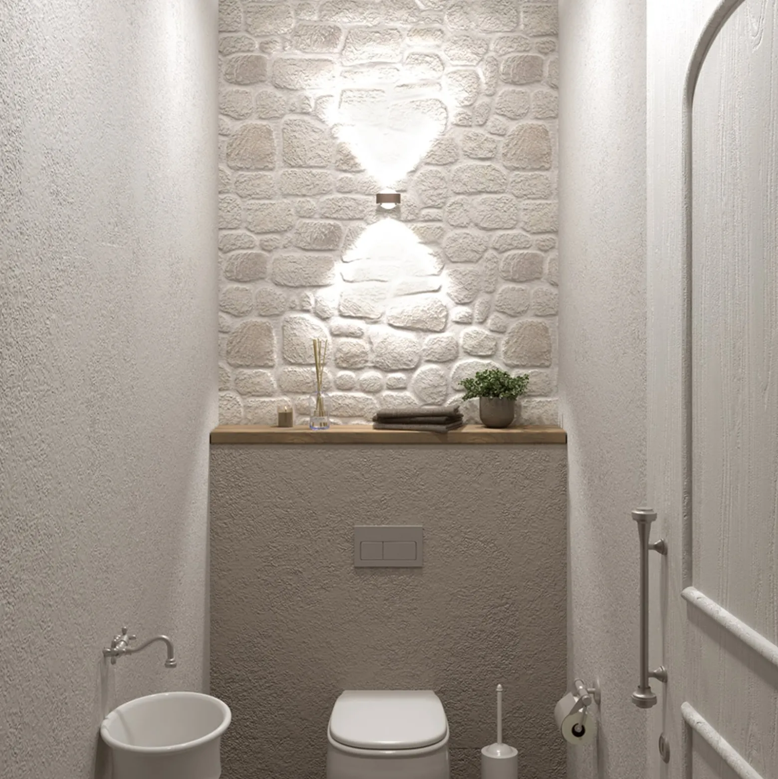 Puk Mini Wall LED 2x8W linssit kirkas, matta nikkeliä