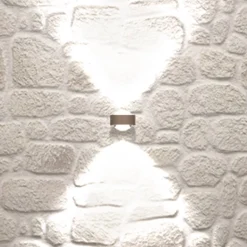 Puk Mini Wall LED 2x8W linssit kirkas, matta nikkeliä