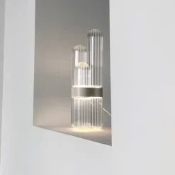 pulpo LED-pöytävalaisin Cactus Small, kirkas/messinkinvärinen