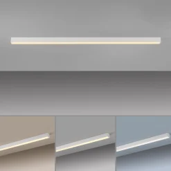 PURE LED-kattovalaisin Lines, valkoinen, 110 cm, CCT, kaukosäädin
