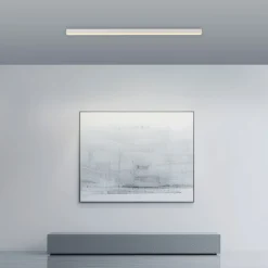 PURE LED-kattovalaisin Lines, valkoinen, 110 cm, CCT, kaukosäädin