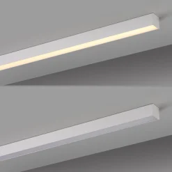PURE LED-kattovalaisin Lines, valkoinen, 110 cm, CCT, kaukosäädin