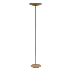 PURE LED-lattiavalaisin Moon pronssinvärinen alumiini/lasi himmennin