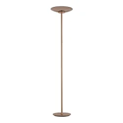PURE LED-lattiavalaisin Moon pronssinvärinen alumiini/lasi himmennin