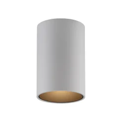PURE Point -kylpyhuoneen LED-kattolamppu, valkoinen, halkaisija 6 cm, metallia,