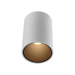 PURE Point -kylpyhuoneen LED-kattolamppu, valkoinen, halkaisija 6 cm, metallia,