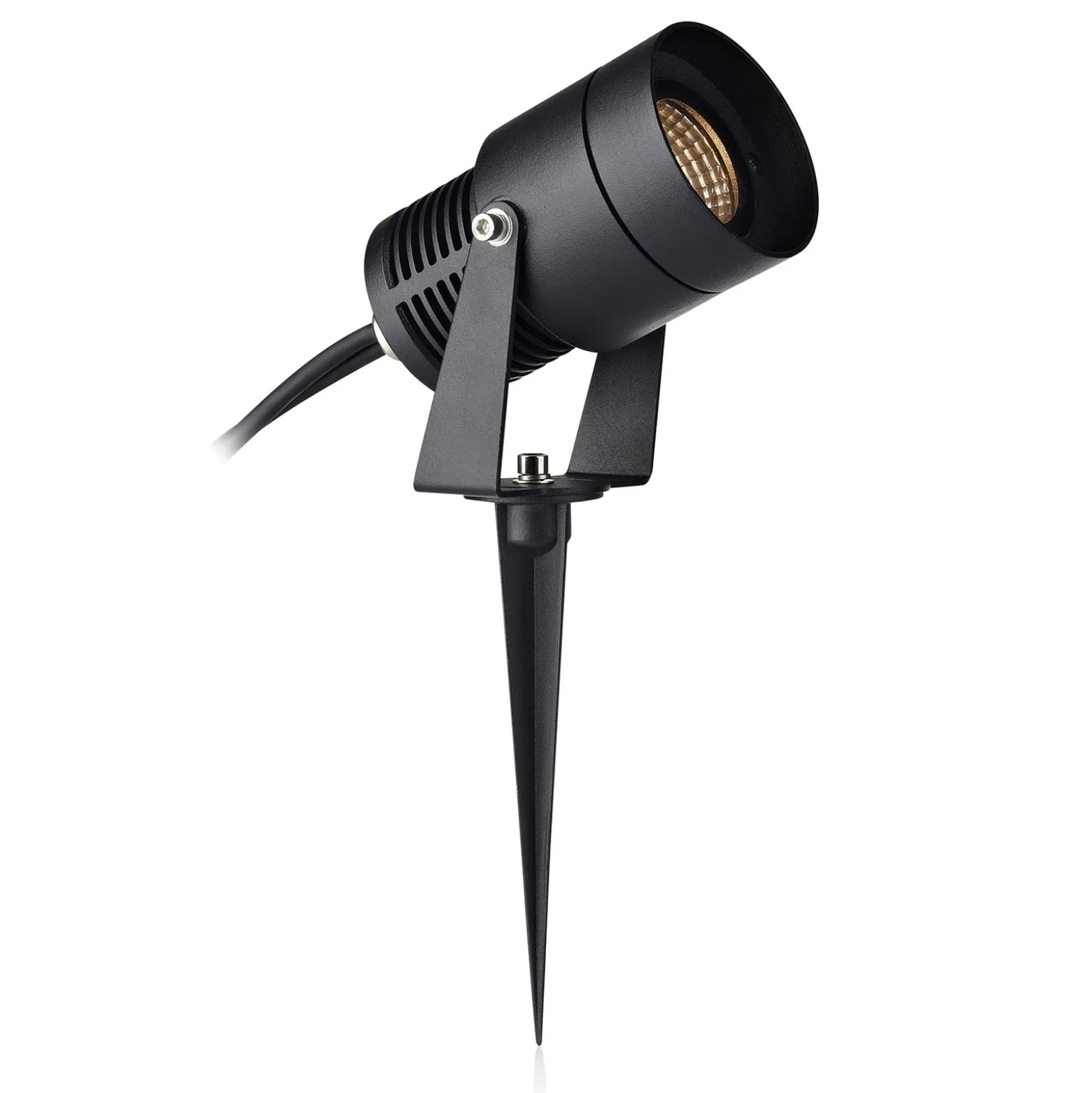 Puutarha 24 LED-valonheitin, musta, 9 wattia
