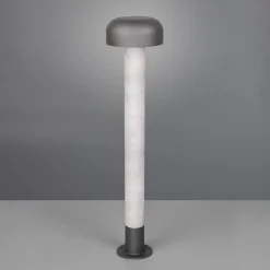 Pylväsvalaisin Fraser, harmaa/betoninen, alumiini, IP54, korkeus 84,5 cm