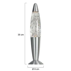 Pöytälamppu Volcan 4187, teräs, kimaltava, E14