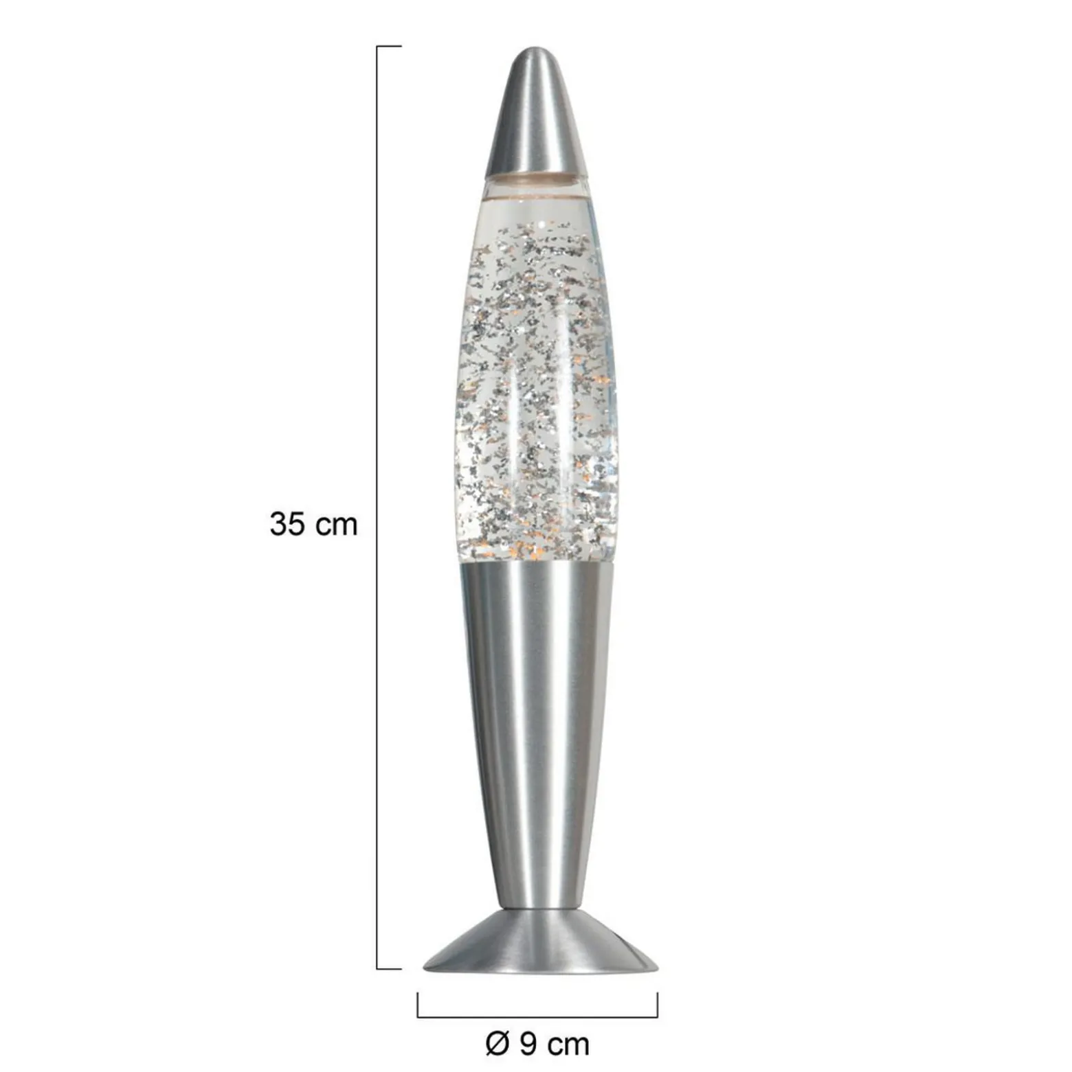 Pöytälamppu Volcan 4187, teräs, kimaltava, E14