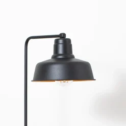 Pöytävalaisin Berceste 181BLACK-ML, musta metalli, korkeus 55 cm
