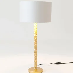 Pöytävalaisin Cancelliere Rotonda valkoinen/kulta 57 cm