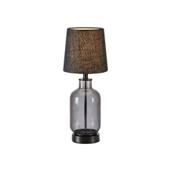 Pöytävalaisin Costero, savuharmaa/musta, 43 cm