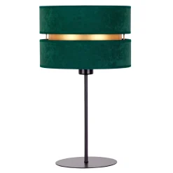 Pöytävalaisin Duo, vihreä/kultainen, korkeus 50 cm