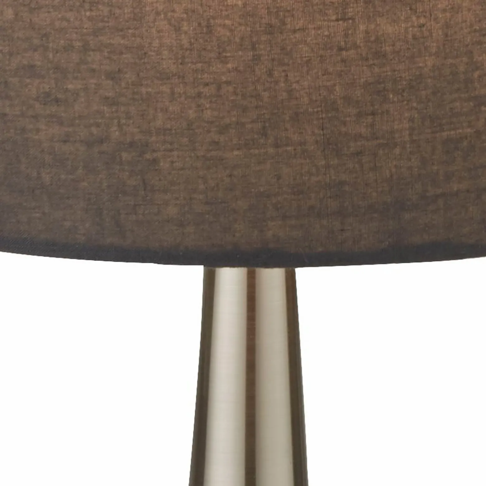 Pöytävalaisin Neraiah, harmaa/hopea, tekstiili, 34 cm, himmennettävä