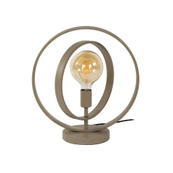 Pöytävalaisin Turn Around, beige, korkeus 43 cm, metalli, E27