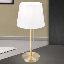 Pöytävalo Ludwig, USB-liitäntä valkoinen/messinki