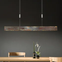 Quitani LED-riippuvalaisin Malu, kultaa hapetettu, pituus 100 cm