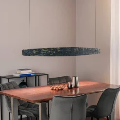 Quitani Lysia LED-riippuvalaisin, hapetettu/musta, 148 cm
