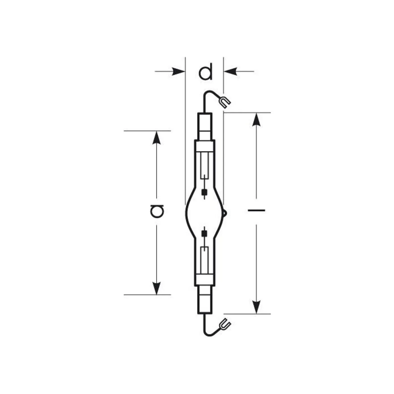 RADIUM monimetallilamppu K12s 1950W HRI-TS D/S kirkas