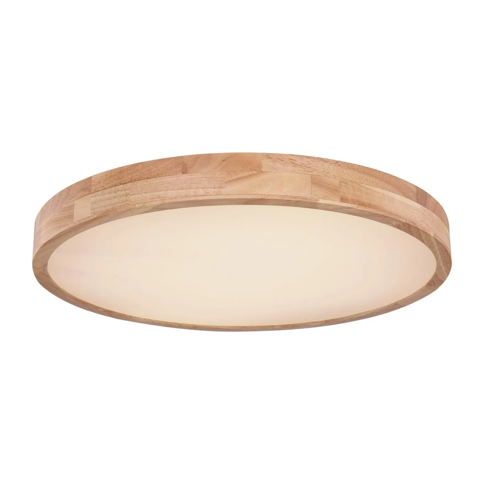 Rainer LED-kattovalaisin, Ø 60 cm, puuefekti, metalli, CCT