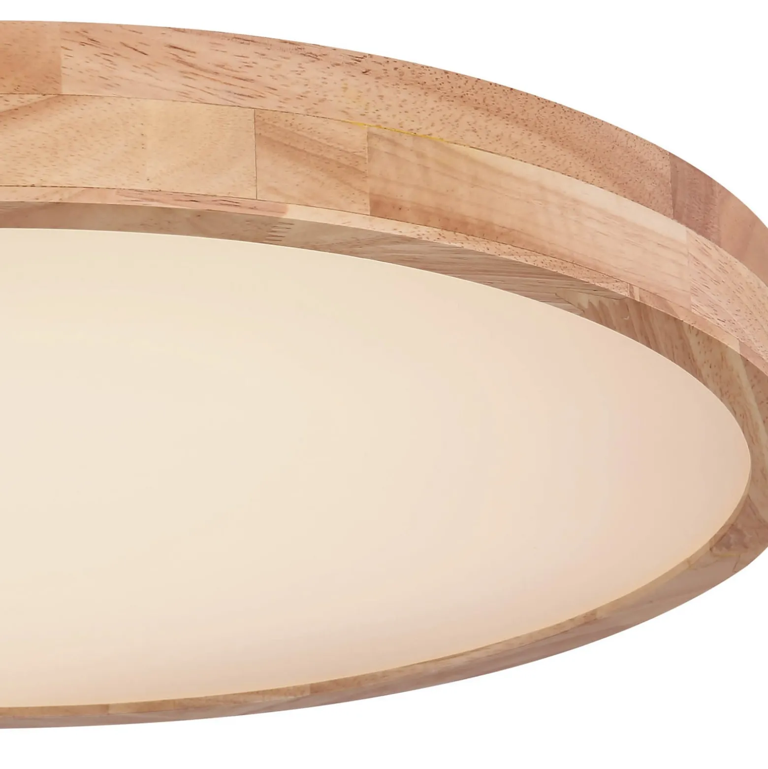 Rainer LED-kattovalaisin, Ø 60 cm, puuefekti, metalli, CCT
