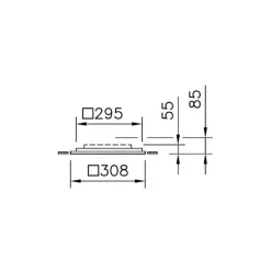 Regent Dime Office -kattovalo 36,6 cm 12 W 4 000 K