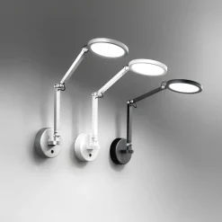 Regina LED-seinävalaisin, musta, CCT, himmennettävä, säädettävä