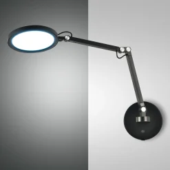 Regina LED-seinävalaisin, musta, CCT, himmennettävä, säädettävä