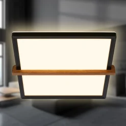 Remsa LED-kattovalaisin, 29x31,5 cm, muovia, musta