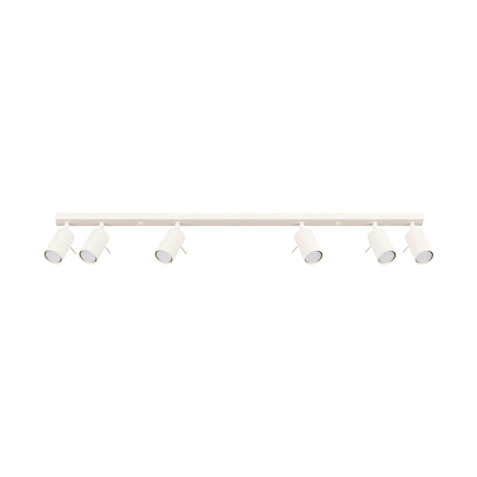 Rengaskattovalaisin, beige, pituus 117 cm, teräs, 6 valoa.