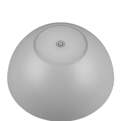Ricardo ladattava LED-pöytävalaisin, harmaa, korkeus 30 cm, muovia