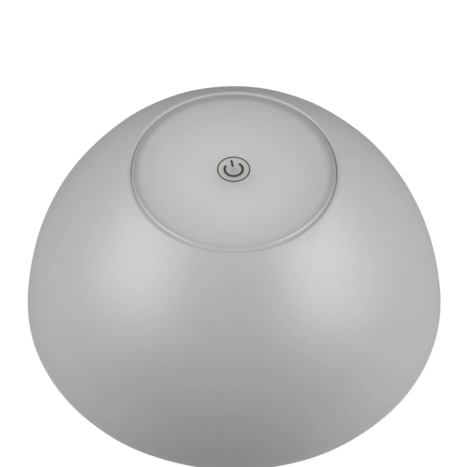 Ricardo ladattava LED-pöytävalaisin, harmaa, korkeus 30 cm, muovia