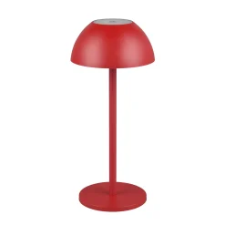 Ricardo ladattava LED-pöytävalaisin, punainen, korkeus 30 cm, muovia