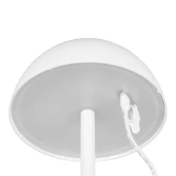 Ricardo ladattava LED-pöytävalaisin, valkoinen, korkeus 30 cm, muovia