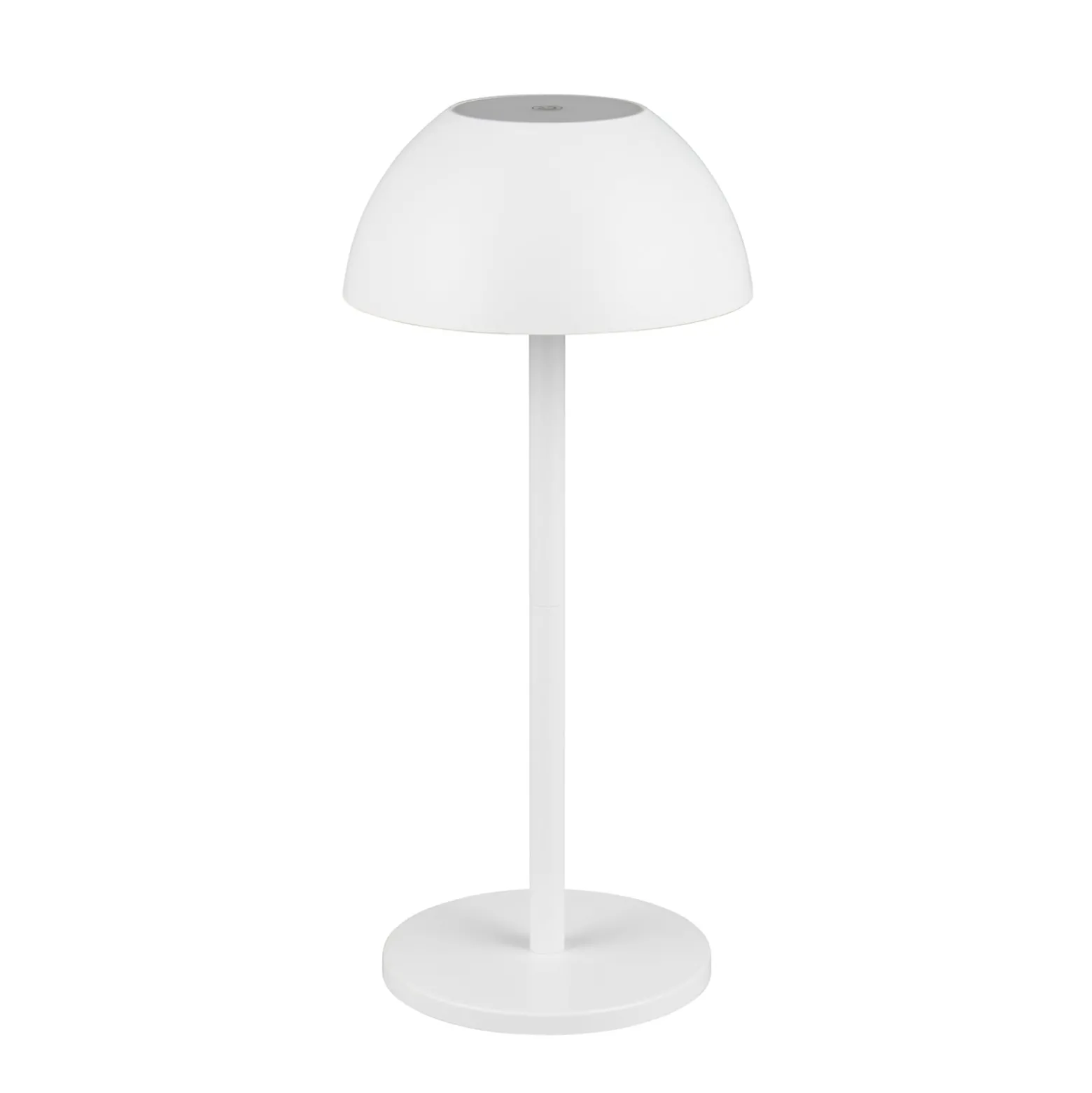 Ricardo ladattava LED-pöytävalaisin, valkoinen, korkeus 30 cm, muovia
