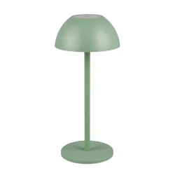 Ricardo ladattava LED-pöytävalaisin, vihreä, korkeus 30 cm, muovia