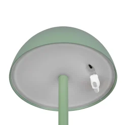Ricardo ladattava LED-pöytävalaisin, vihreä, korkeus 30 cm, muovia