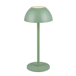 Ricardo ladattava LED-pöytävalaisin, vihreä, korkeus 30 cm, muovia